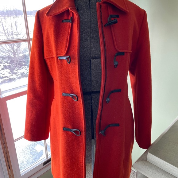 Beautiful Banana Republic orange wool coat. - Picture 4 of 9